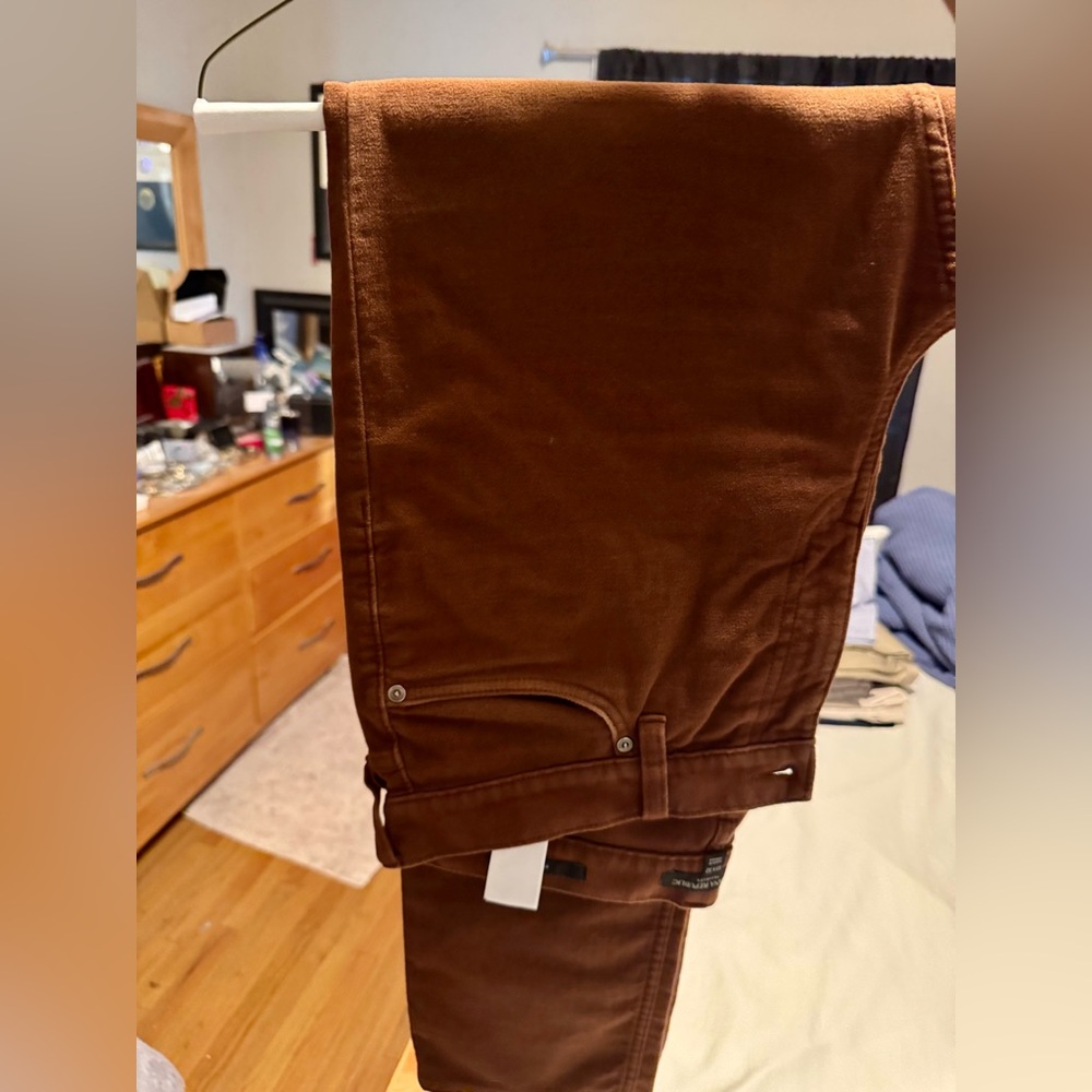 Banana Republic Men's Traveler Dark Brown Chinos